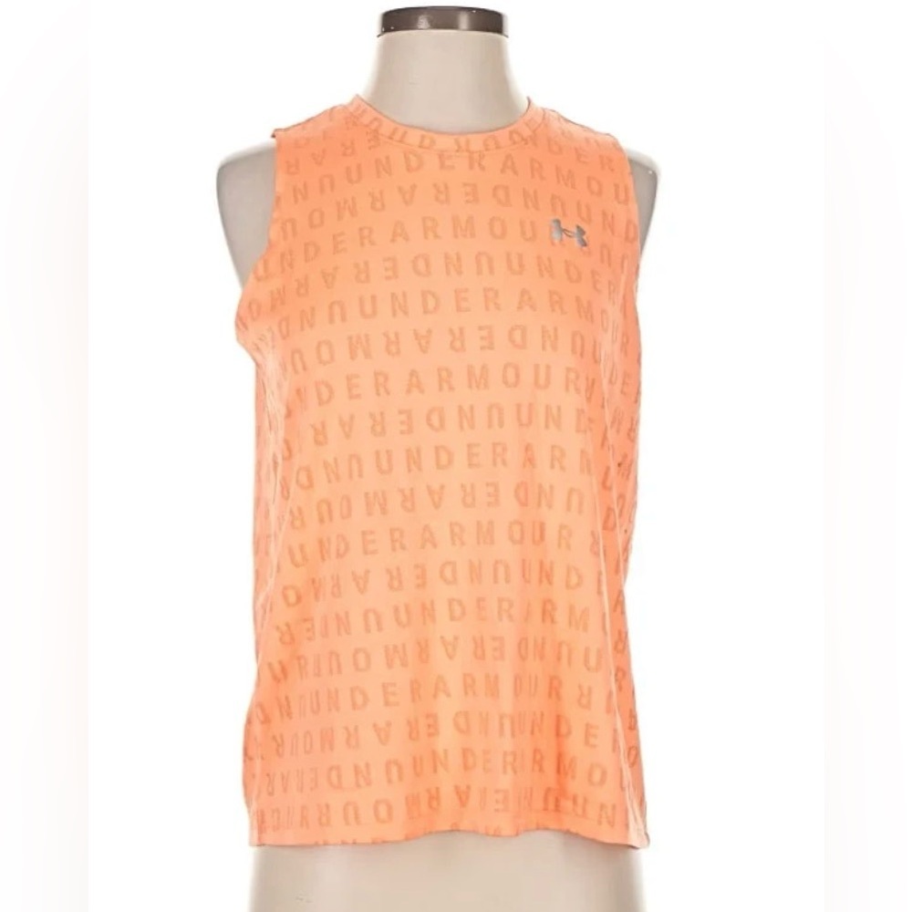 Under Armour jacquard peach tank top loose fit, size 2X